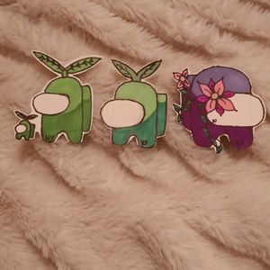 AmongUs Bookmarks (plant edition)